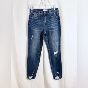 Vervet High Rise Boyfriend Distressed Ankle Jeans Size 27